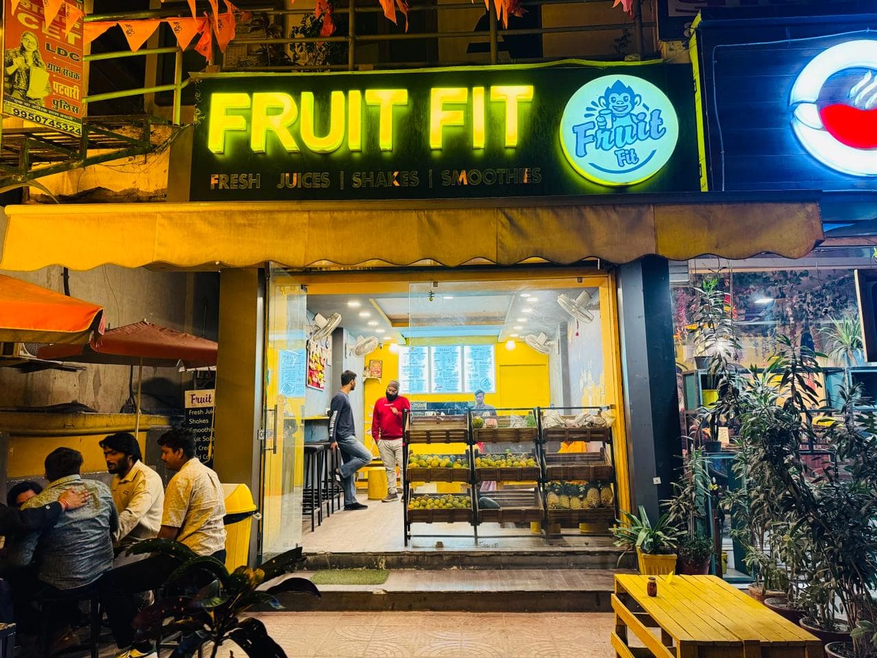 The FruitFitz counter on Durga Nursery Road