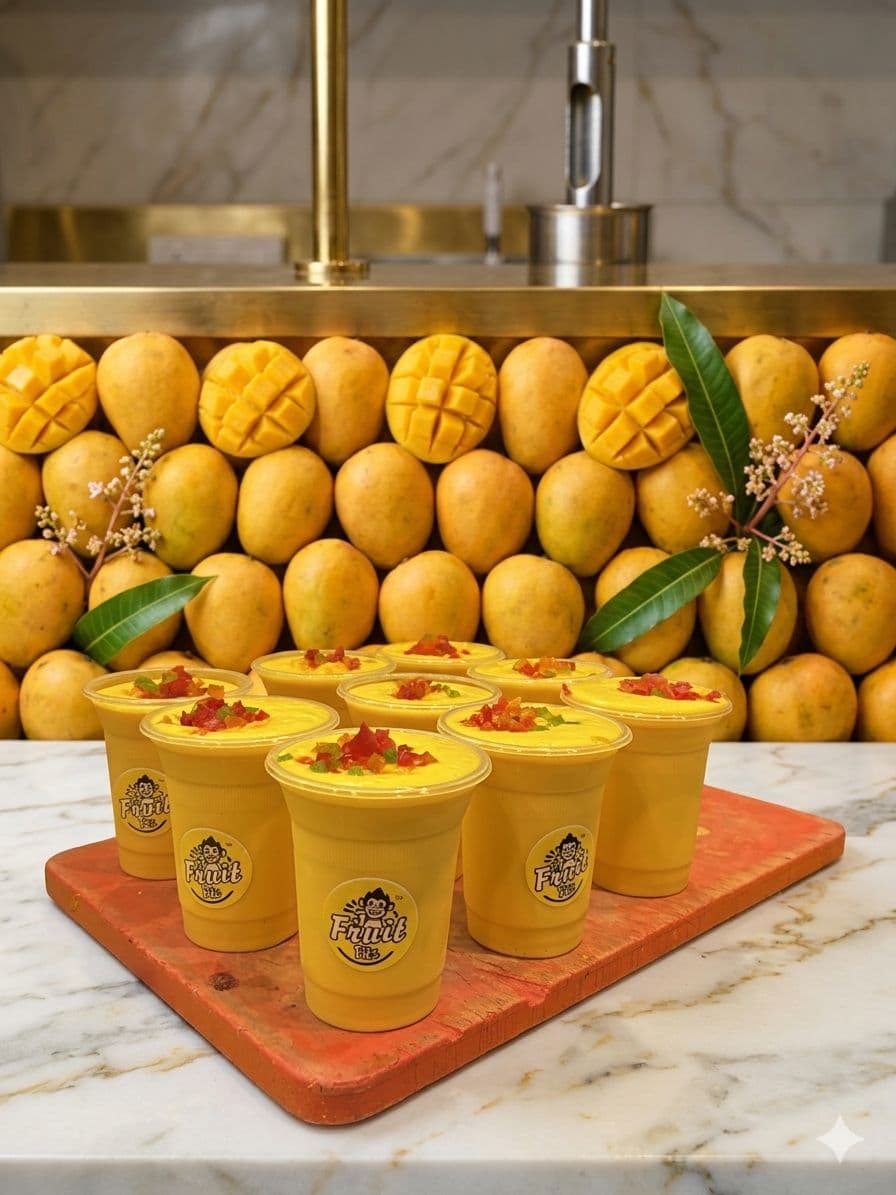 FruitFitz Mango Shake in a glass
